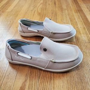 Gecko Man Walk Hero Womens Shoes Sz 11 Slip On Sneakers Canvas NEW NWOB (TD1)